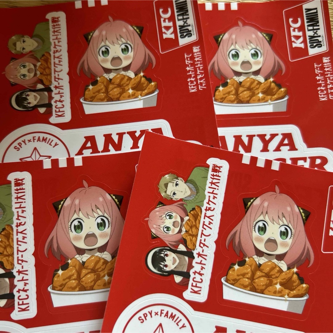 KFC ケンタッキー SPY×FAMILY スパイファミリー ステッカー エンタメ/ホビーのアニメグッズ(その他)の商品写真