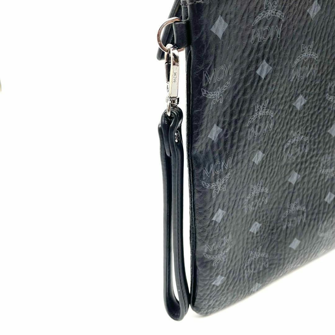 MCM(エムシーエム)のMCM クラッチバッグ 総柄 ブラック 本革レザー 高級 60509 メンズのバッグ(セカンドバッグ/クラッチバッグ)の商品写真
