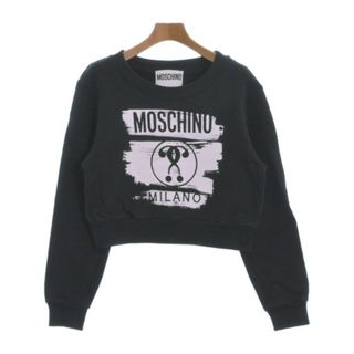 モスキーノ(MOSCHINO)のMOSCHINO モスキーノ スウェット 38(S位) 黒 【古着】【中古】(トレーナー/スウェット)