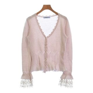 ブルマリン(Blumarine)のBlumarine ブルマリン カーディガン 42(M位) ピンクベージュ 【古着】【中古】(カーディガン)