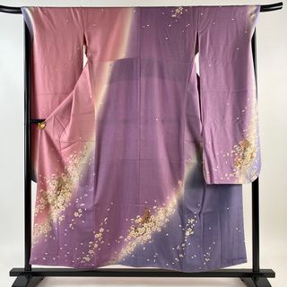 振袖 身丈156cm 裄丈67.5cm 正絹 秀品 【中古】(着物)