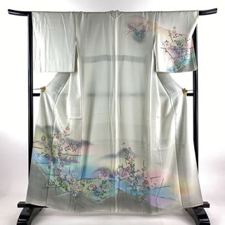 訪問着 身丈161.5cm 裄丈67cm 正絹 秀品 【中古】(着物)