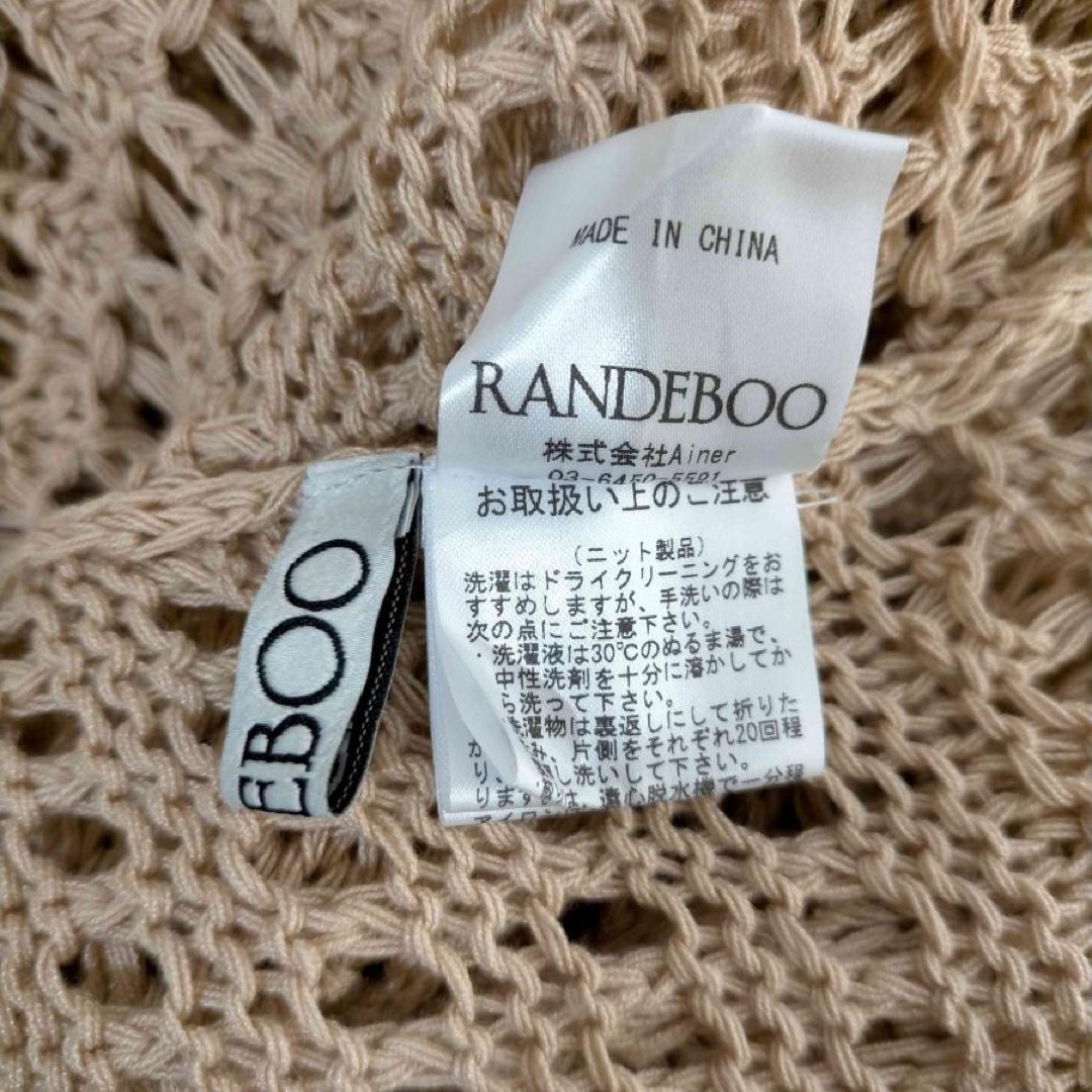 RANDEBOO(ランデブー)のCrochet knit dress ランデブー レディースのワンピース(ひざ丈ワンピース)の商品写真