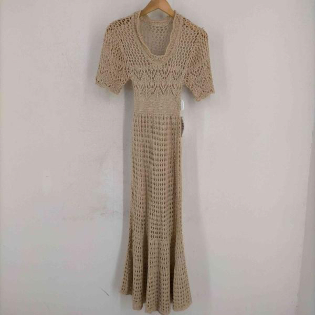 RANDEBOO(ランデブー)のCrochet knit dress ランデブー レディースのワンピース(ひざ丈ワンピース)の商品写真