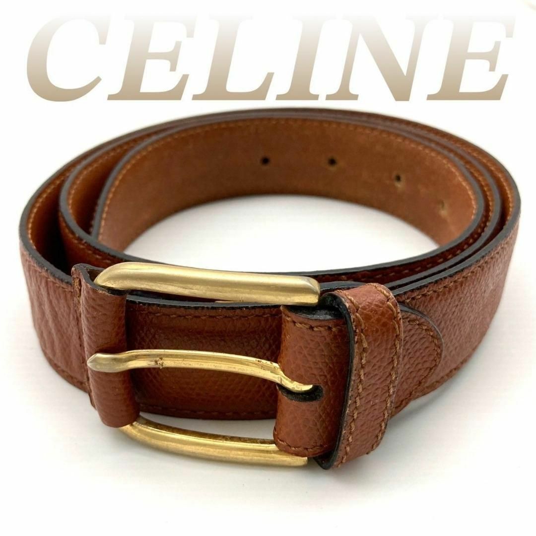 celine(セリーヌ)のセリーヌ ベルト レザー ブラウン 60508 レディースのファッション小物(ベルト)の商品写真