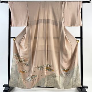 色留袖 身丈159.5cm 裄丈66cm 正絹 名品 【中古】(着物)