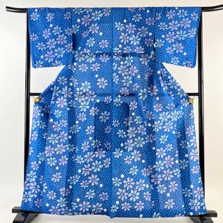 浴衣 身丈161.5cm 裄丈66.5cm 綿 美品 名品 【中古】(浴衣)