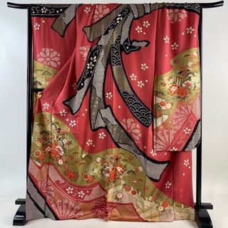 振袖 身丈171cm 裄丈70cm 正絹 名品 【中古】(着物)