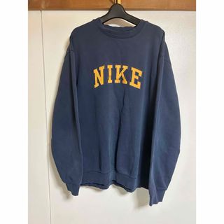 ナイキ(NIKE)の00s Nike アーチロゴ　刺繍　古着　スウェット(スウェット)