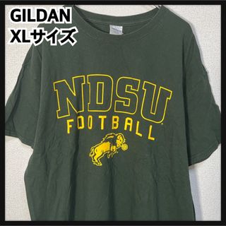 ギルタン(GILDAN)の【ギルダン】半袖Tシャツ　カレッジロゴ　モスグリーン　バッファロー　アニマル74(Tシャツ/カットソー(半袖/袖なし))