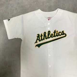 メジャーリーグベースボール(MLB)の【MLB】オーランドアスレチックス　ベースボールシャツ　USA製XLサイズ(Tシャツ/カットソー(半袖/袖なし))