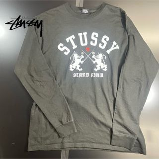 ステューシー(STUSSY)のSTUSSY エンブレムロゴ ロングスリーブTシャツ  XL メキシコ製 Y2K(Tシャツ/カットソー(七分/長袖))