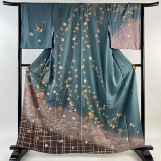 訪問着 身丈162cm 裄丈65.5cm 正絹 名品 【中古】(着物)