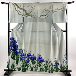 訪問着 身丈157cm 裄丈66.5cm 正絹 秀品 【中古】(着物)