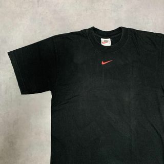 ナイキ(NIKE)の【Nike】00s ナイキ　センターロゴプリントブラックTシャツ　白タグ(Tシャツ/カットソー(半袖/袖なし))