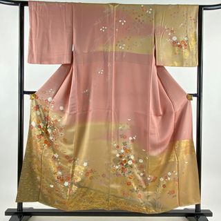 訪問着 身丈155cm 裄丈62.5cm 正絹 秀品 【中古】(着物)