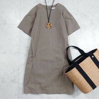 美品♪ プラージュ Plage コットン100 ワンピース バックジップ