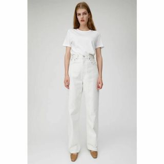 マウジー(moussy)のmoussy HW WHT LOOSE STRAIGHT 　W24(デニム/ジーンズ)