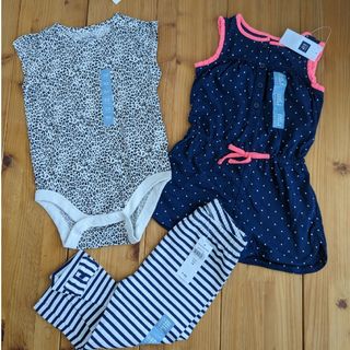 ベビーギャップ(babyGAP)の新品　babygap 3点セット90(パンツ/スパッツ)