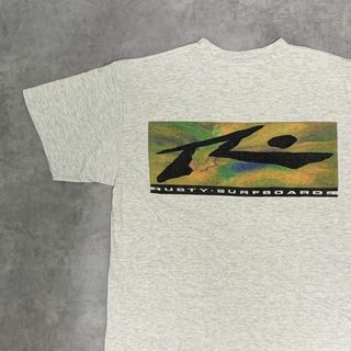 【Rusty】90s ラスティ　グレープリントTシャツ　USA製Lサイズ