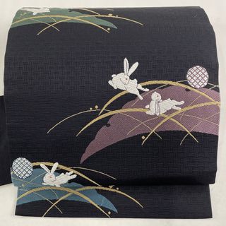 名古屋帯 美品 名品 正絹 【中古】(帯)