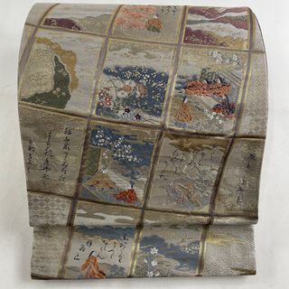 袋帯 美品 秀品 六通 正絹 【中古】(帯)