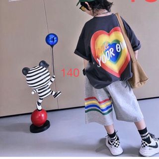 KSFA090キッズ 子供服 セットアップ Tシャツ+ショートパンツ カジュアル(Tシャツ/カットソー)