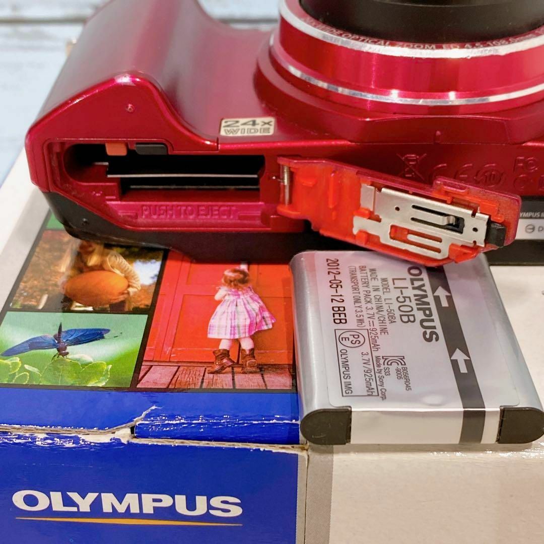 OLYMPUS オリンパス  SZ-14 レッド コンデジ　カメラ スマホ/家電/カメラのカメラ(コンパクトデジタルカメラ)の商品写真