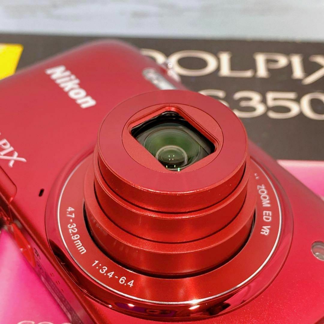 Nikon デジカメ coolpix  S3500 RED ニコン　コンデジ スマホ/家電/カメラのカメラ(コンパクトデジタルカメラ)の商品写真