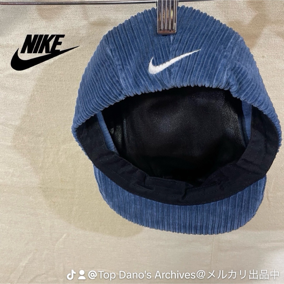 NIKE(ナイキ)の超レア90s Zico着用 NIKE コーデュロイ ハンチング キャップ 帽子 メンズの帽子(ハンチング/ベレー帽)の商品写真