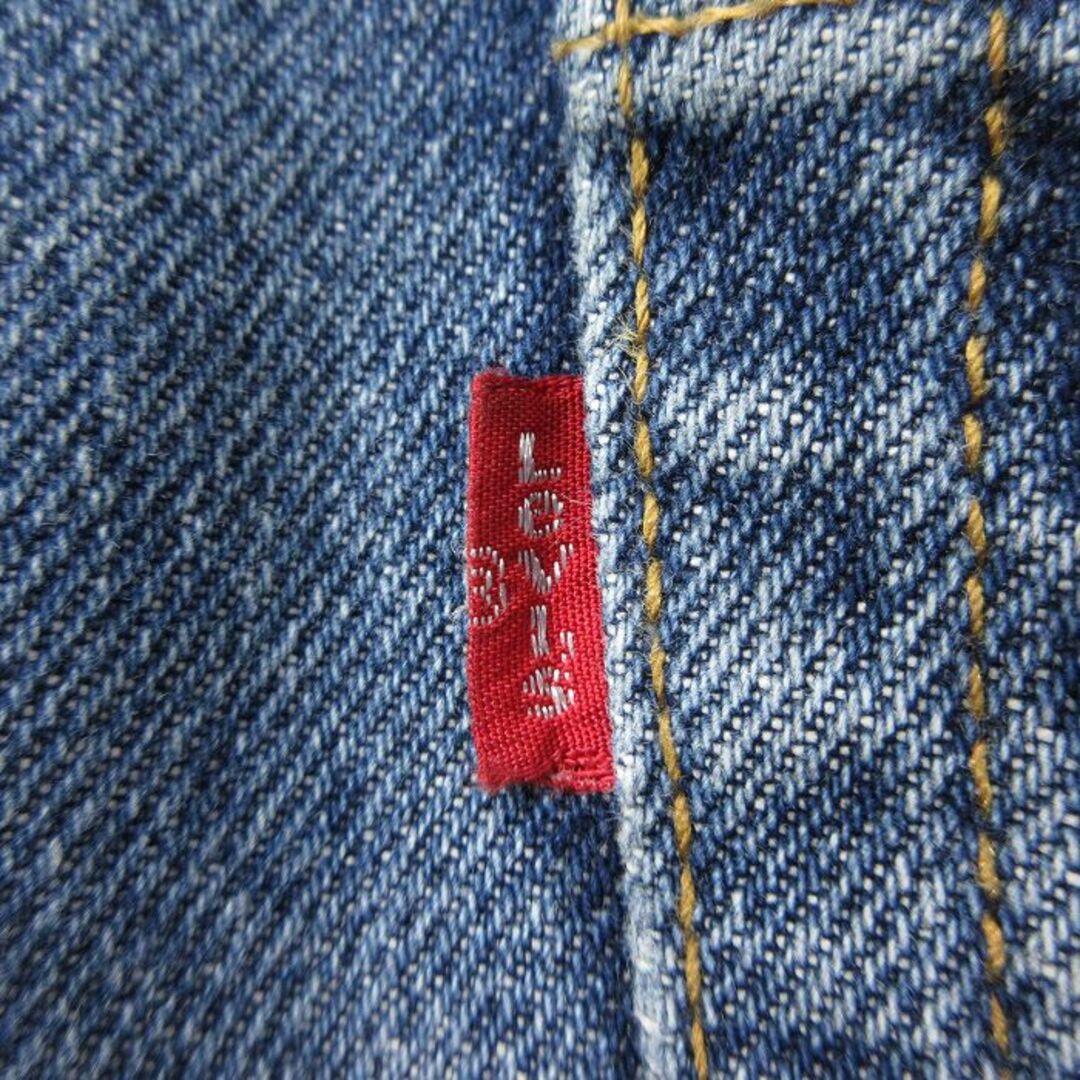 Levi's(リーバイス)のW34★古着 ジーンズ Levis リーバイス 517 メンズ ブーツカット ヒゲ コットン 紺 ネイビー デニム 24may09 中古 ボトムス ジーパン Gパン ロング パンツ メンズのパンツ(ワークパンツ/カーゴパンツ)の商品写真