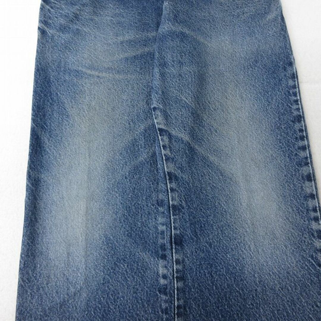 Levi's(リーバイス)のW34★古着 ジーンズ Levis リーバイス 517 メンズ ブーツカット ヒゲ コットン 紺 ネイビー デニム 24may09 中古 ボトムス ジーパン Gパン ロング パンツ メンズのパンツ(ワークパンツ/カーゴパンツ)の商品写真