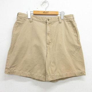 Timberland - W36★古着 ティンバーランド ショート パンツ ショーツ メンズ コットン ベージュ系 カーキ 24may09 中古 ボトムス 短パン ショーパン ハーフ