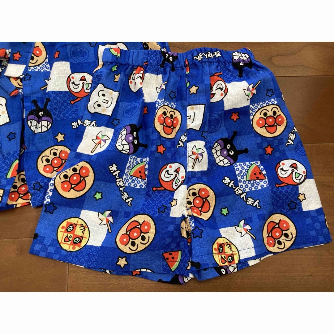 新品★アンパンマン★甚平 キッズ/ベビー/マタニティのキッズ服男の子用(90cm~)(甚平/浴衣)の商品写真