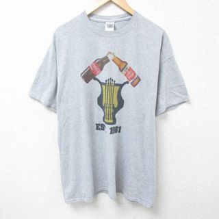 フィラ(FILA)のXL★古着 半袖 Tシャツ メンズ NFL フィラデルフィアイーグルス バス クルーネック グレー 霜降り アメフト スーパーボウル 24may09 中古(Tシャツ/カットソー(半袖/袖なし))