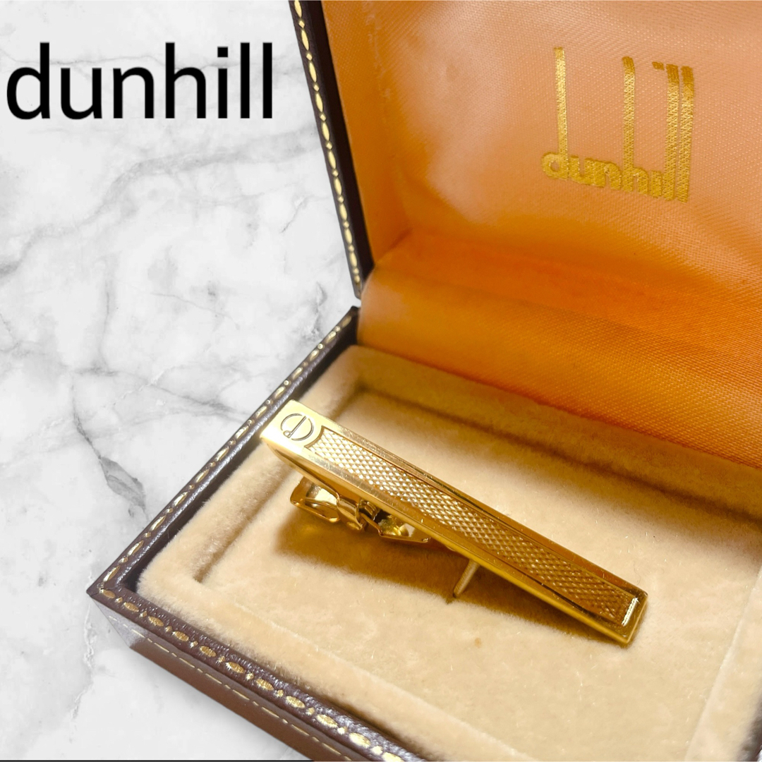 Dunhill(ダンヒル)の【美品★ケース付】ダンヒル ネクタイピン ゴールド dロゴ 刻印あり メンズのファッション小物(ネクタイピン)の商品写真