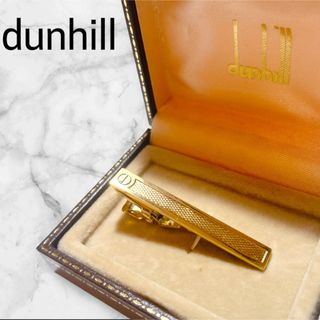 ダンヒル(Dunhill)の【美品★ケース付】ダンヒル ネクタイピン ゴールド dロゴ 刻印あり(ネクタイピン)