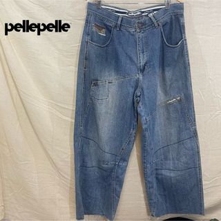 PELLE PELLE - PELLE PELLE ペレペレ 極太 バギーパンツ ワイド サイズ38 Y2K