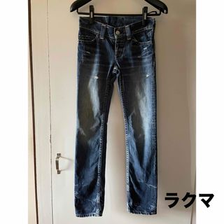 ヒステリックグラマー(HYSTERIC GLAMOUR)のW74  HYSTERIC GLAMOUR ストレートデニム Wカモメステッチ(デニム/ジーンズ)