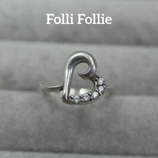 フォリフォリ(Folli Follie)の【匿名配送】 フォリフォリ リング 指輪 SV925 2g 7号 ハート(リング(指輪))