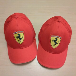 フェラーリ(Ferrari)のギッズ用　フェラーリキャップ　2点　ジュニア帽子　頭囲55cm〜(帽子)