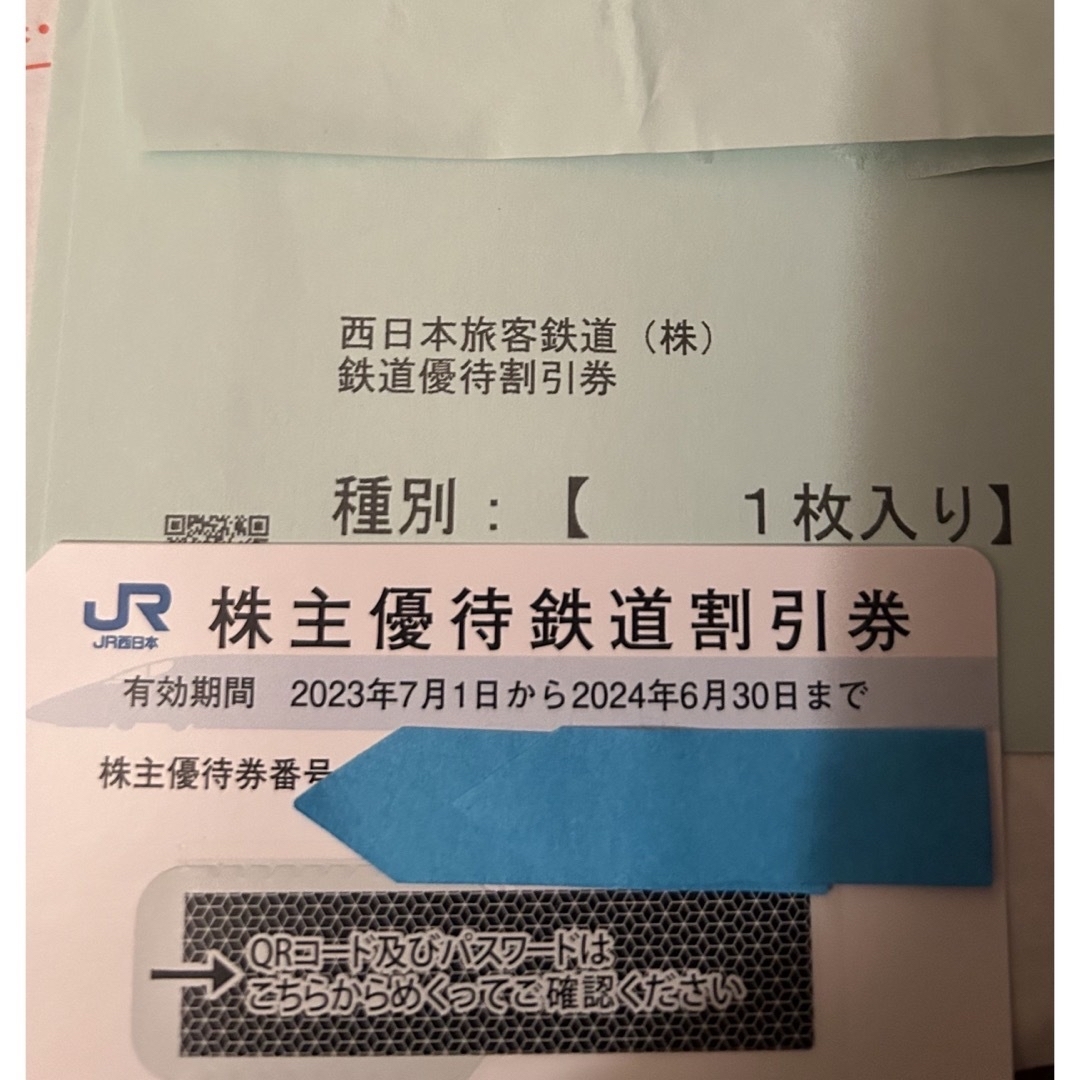 JR(ジェイアール)のJR西日本　 チケットの優待券/割引券(その他)の商品写真