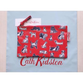 キャスキッドソン(Cath Kidston)の【新品未使用】キャスキッドソン ジップポーチ 犬柄 ドッグ シーリハムテリア(ポーチ)