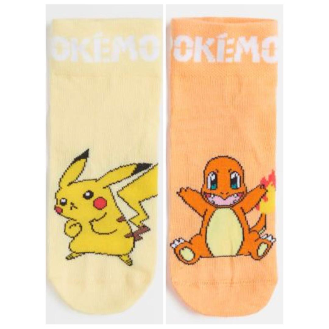 新品未使用品★ポケットモンスター★靴下★サイズ20〜22センチ★2足組セット キッズ/ベビー/マタニティのこども用ファッション小物(靴下/タイツ)の商品写真