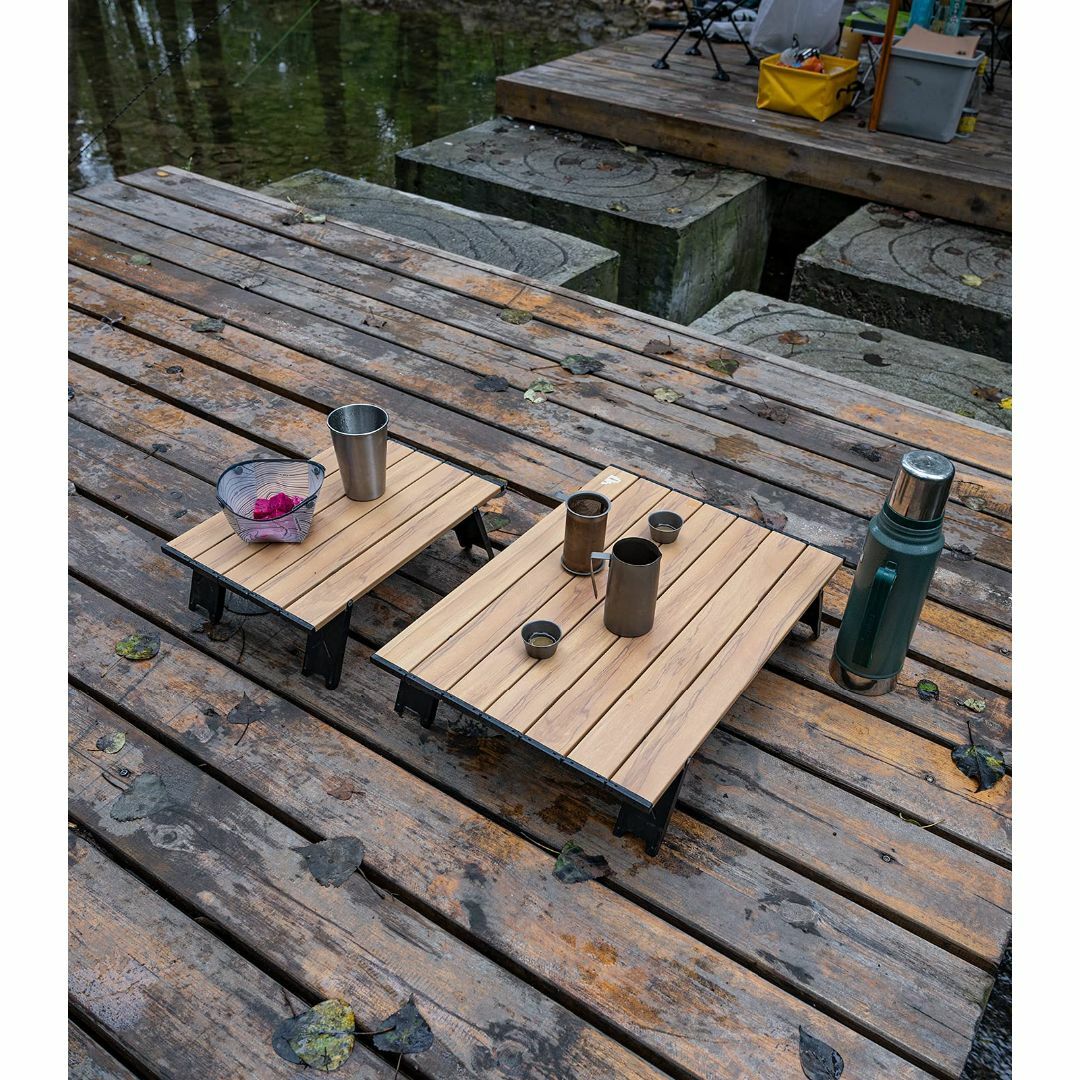 【色:Nature-L】iClimb アウトドアテーブル ミニローテーブル キャ スポーツ/アウトドアのアウトドア(テーブル/チェア)の商品写真