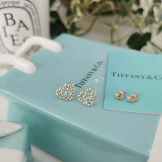 ティファニー(Tiffany & Co.)のティファニー　オリーブリーフハートピアス　スターリングシルバー　パロマピカソ(ピアス)