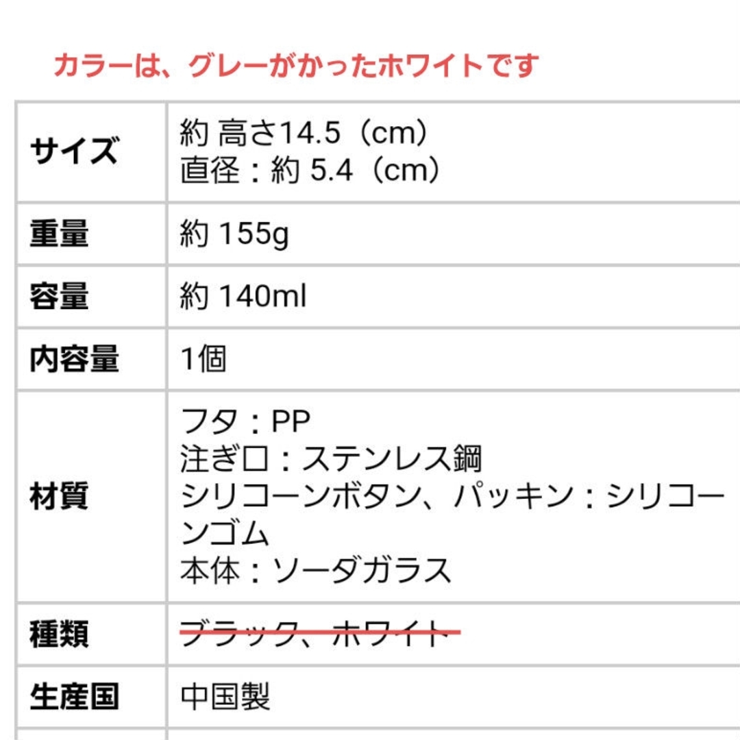 新品未使用品　醤油さし　プッシュ式　ワンプッシュ　ガラス　しょうゆ入れ インテリア/住まい/日用品のキッチン/食器(テーブル用品)の商品写真