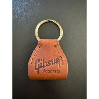 ギブソン(Gibson)のgibson　ギブソン　レザー　ピックケース　キーホルダー　キーリング　ゴールド(その他)