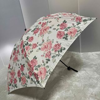 ローラアシュレイ(LAURA ASHLEY)の軽量 折りたたみ傘 晴雨兼用 花柄(傘)