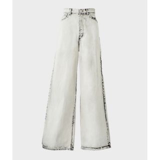 JOHN LAWRENCE SULLIVAN - BLEACHED DENIM WIDE PANTS